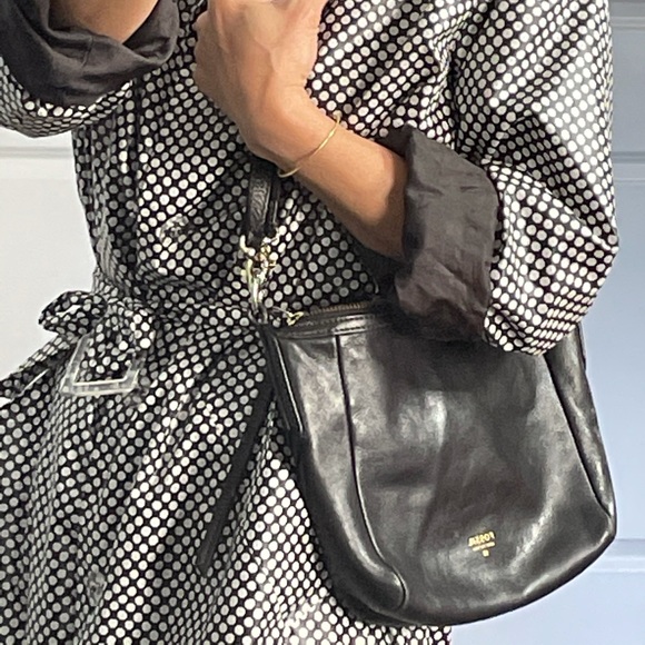 Fossil Handbags - Fossil Black Leather Crossbody or Shoulder Bag
